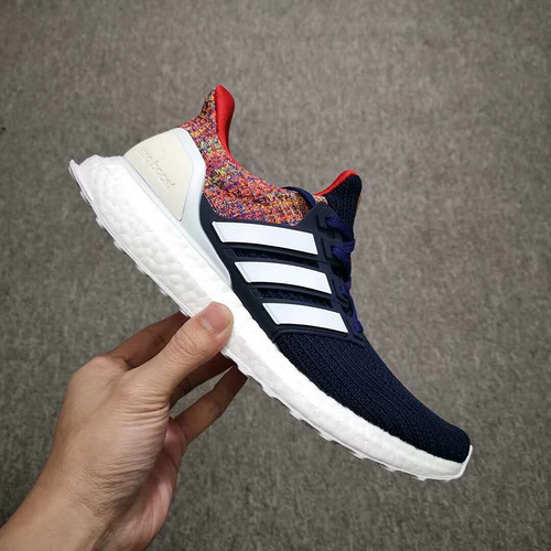 Adidas Ultra Boost 4.0 _SHANGHAI MULTICOLOR_ Rainbow Deep Blue and White Red Shanghai Bell Tower Size_ 36-45-079cbb1f